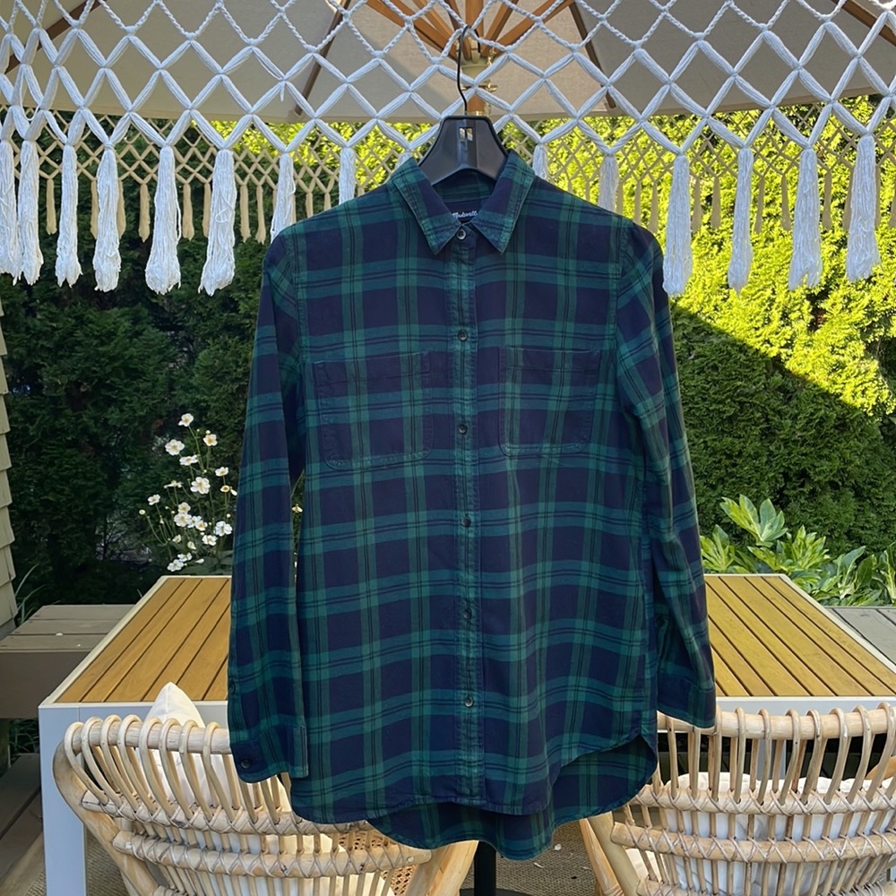 Madewell Flannel Classic Plaid Flannel XS - Picture 6 of 11